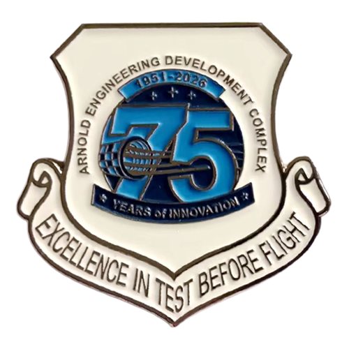 Arnold Engineering Development Complex Silver Challenge Coin - View 2
