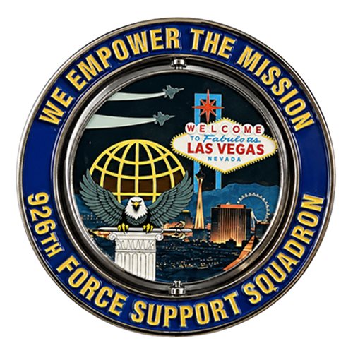 926 FSS Las Vegas Commander Spinner Challenge Coin