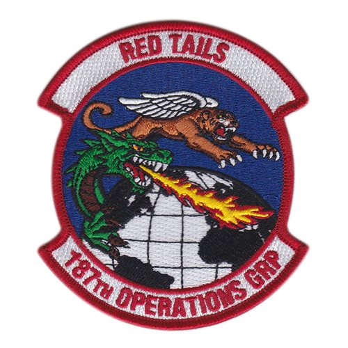 187 OG Alabama ANG Red Tail Patch