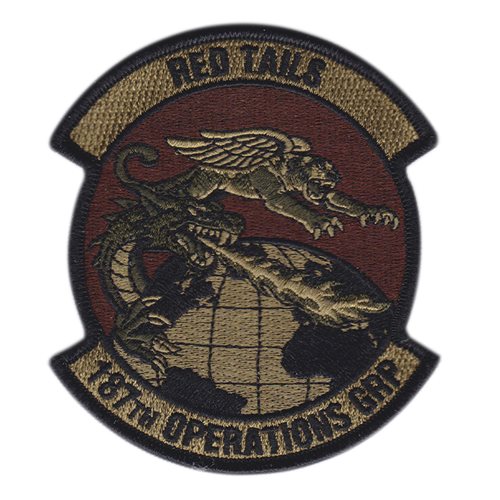 187 OG Alabama ANG Red Tail OCP Patch