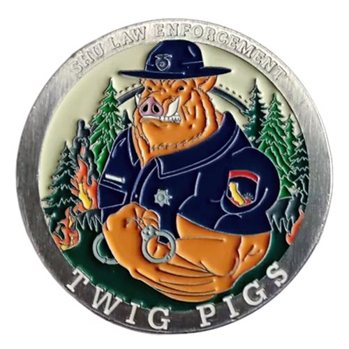 Shasta-Trinity Law Enforcement Challenge Coin - View 2