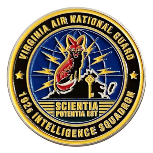 192 IS Scientia Potencia EST Challenge Coin