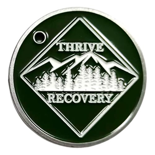 Thrive Recovery Challenge Coin - View 2