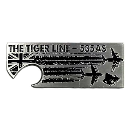 535 AS The Tiger Line Bottle Opener Coin - View 2