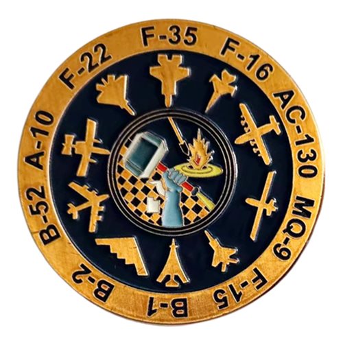 86 FWS Combat Hammer Challenge Coin