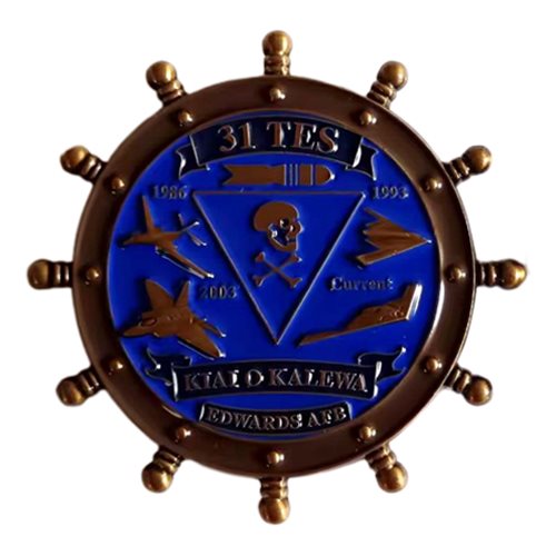 31 TES Pirate Wheel Challenge Coin