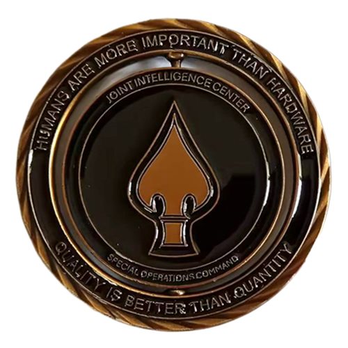 SOCOM JICSOC Quality is Better Than Quantity Spinner Challenge Coin