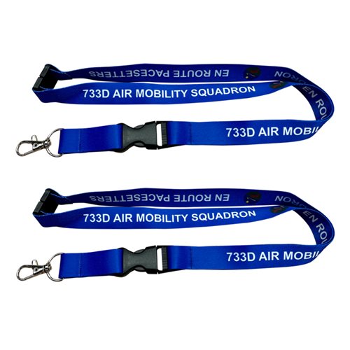 733 AMS Blue Lanyard