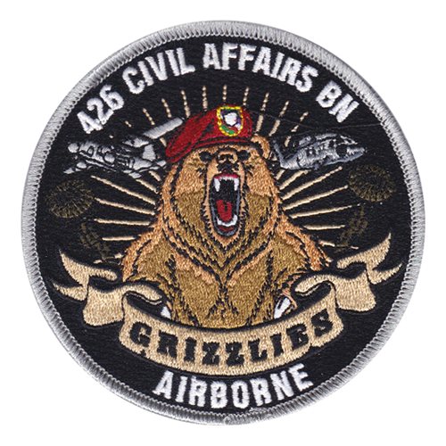 426 CA BN Airborne Grizzlies Patch