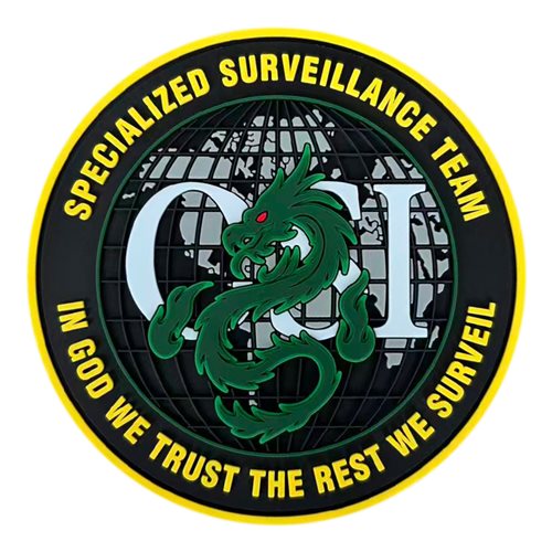 AFOSI SST In God We Trust Yellow PVC Patch
