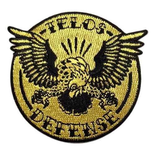 Telos Defense Eagle Black Gold Patch