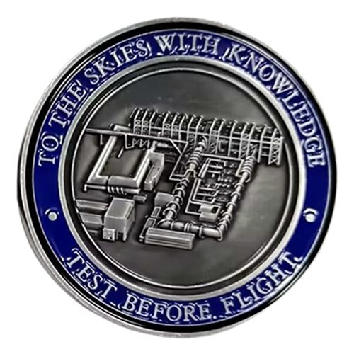 716 TES PWT Model Installation Challenge Coin - View 2