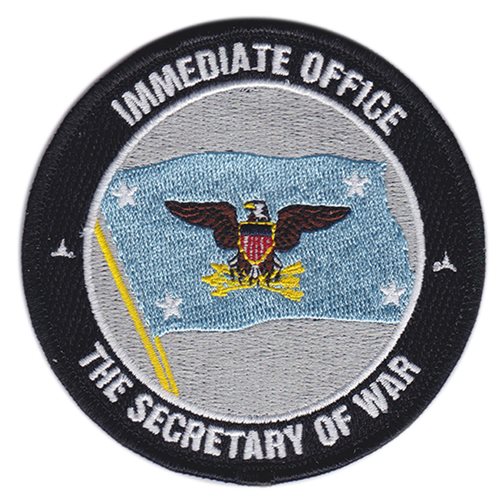 The Secretary of War Immediate Office Blue Flag Patch