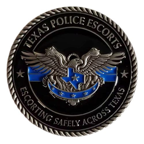 Texas Police Escorts LLC Challenge Coin