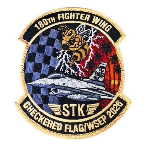 180 FW Checkered Flag WSEP 2026 Patch