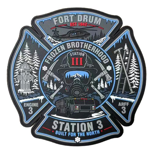 Fort Drum FD Station 3 Frozen Brotherhood PVC Patch