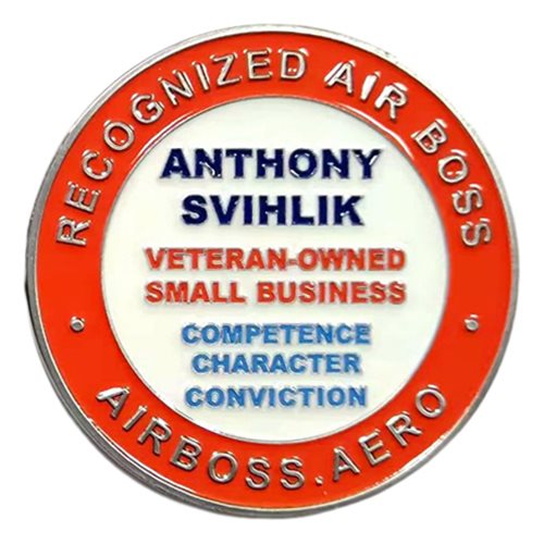 Aviation Enthusiasts Airs Boss Services Challenge Coin - View 2