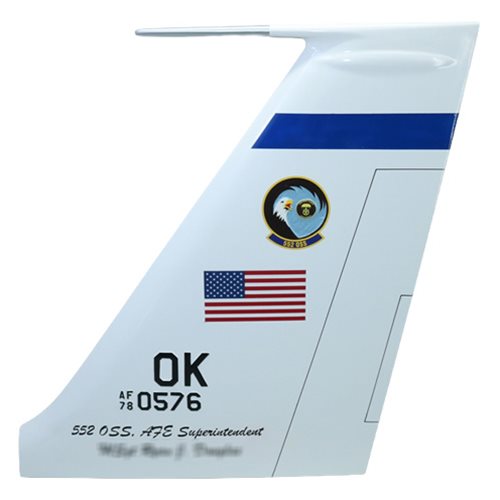 552 OSS E-3 Sentry Custom Airplane Tail Flash - View 2