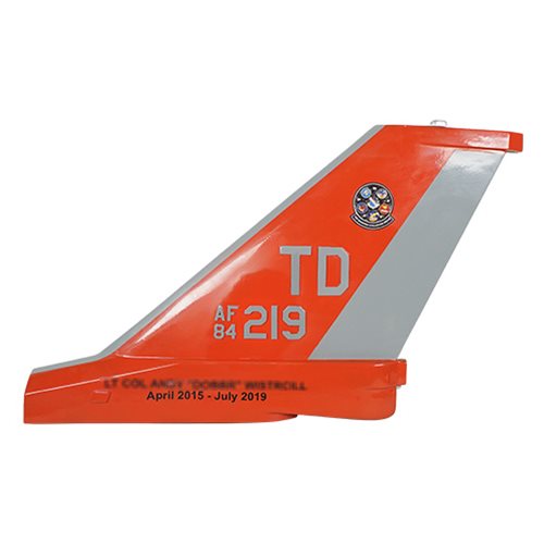 Weapons Evaluation Group QF-16 Falcon Custom Airplane Tail Flash