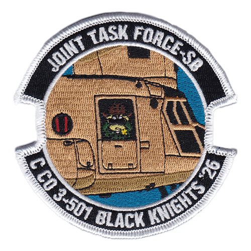C Co 3-501 AHB-M Black Knights Patch