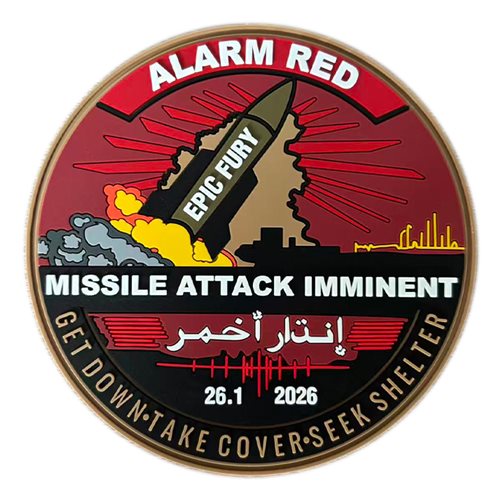 379 ERPS Alarm Red PVC Patch
