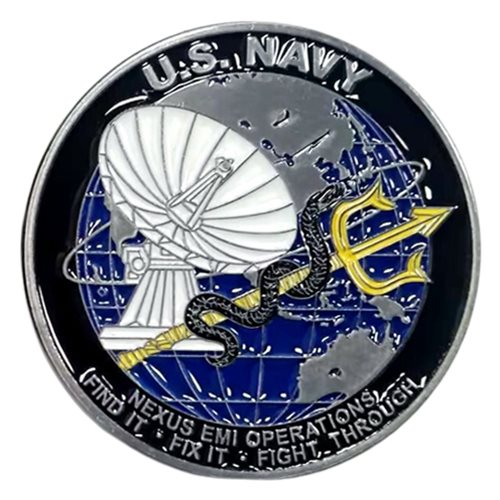 NIWC PAC Joint Operations non-Kinetic EMI Resources Coin - View 2