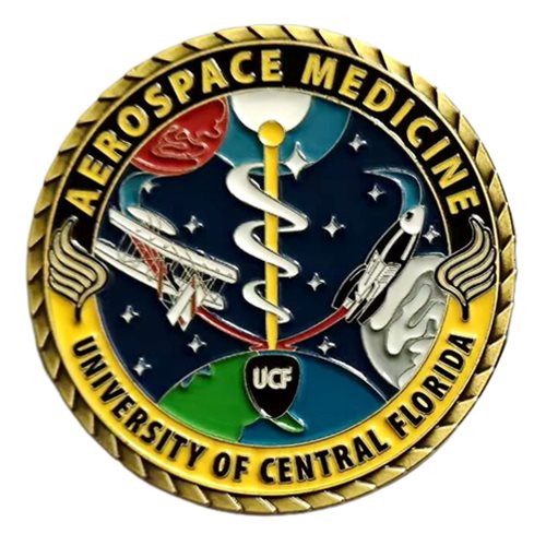 UCF College of Aerospace Medicine Coin 2 Inch Challenge Coin