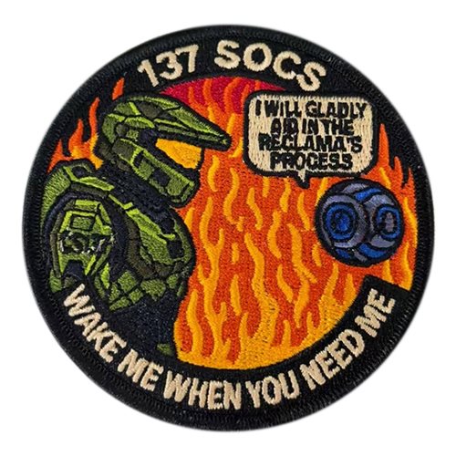 137 SOCS Wake Me When You Need Me Patch