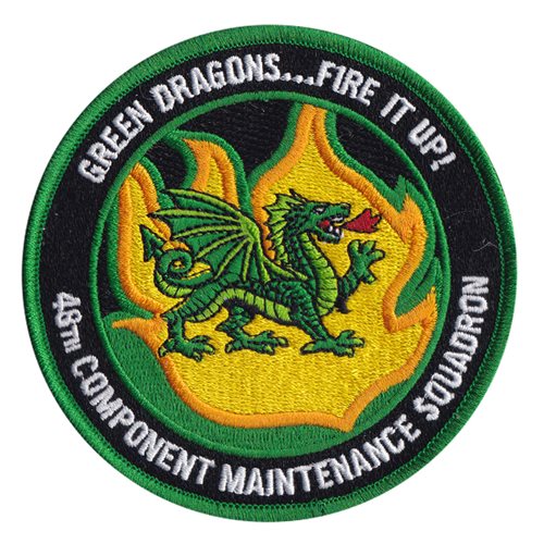 48 CMS Green Dragons Fire It Up Patch