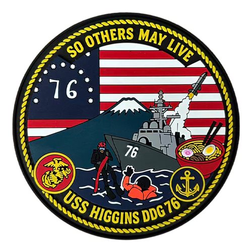 USS Higgins DDG 76 SOML PVC Patch