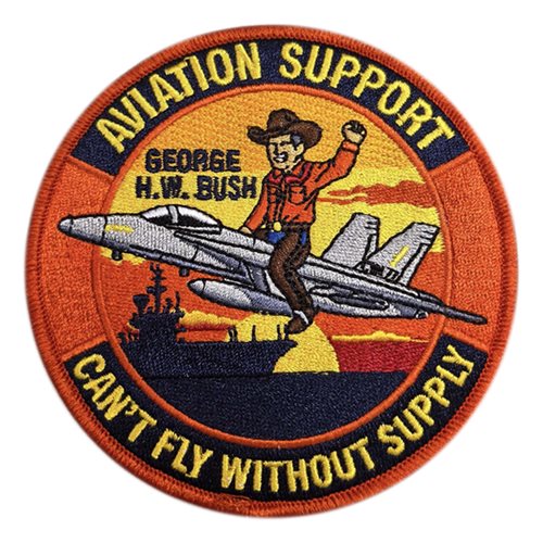 CVN-77 Aviation Support Sunset Patch
