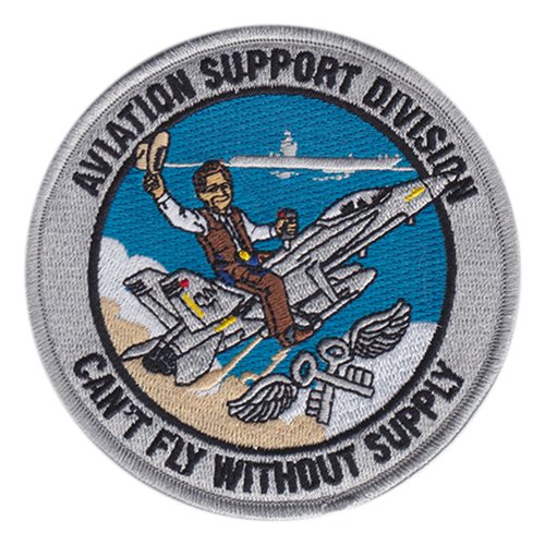 CVN-77 Aviation Support Blue Sky Patch