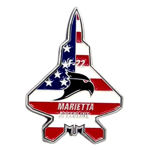 LM Marietta Speedline F-22 Challenge Coin - View 2