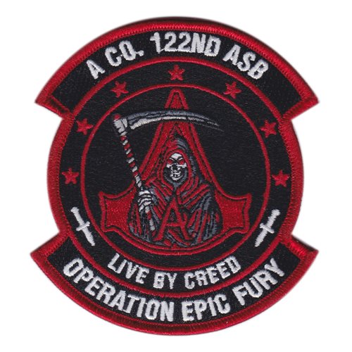 A Co 122 ASB 82 CAB Operation Epic Fury Patch