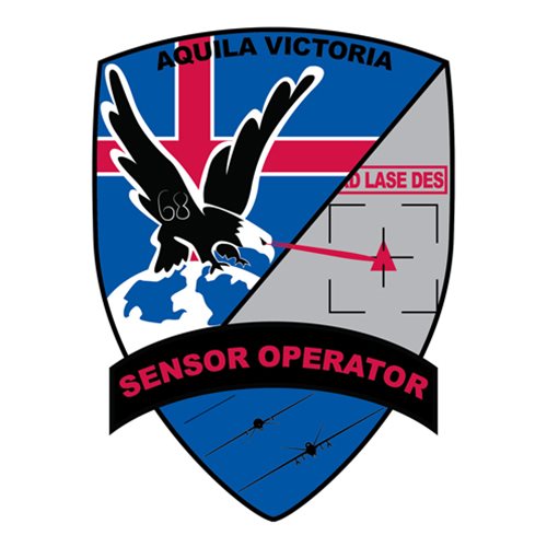 68th Attack Squadron (68 ATKS) Sensor Operator Patches 