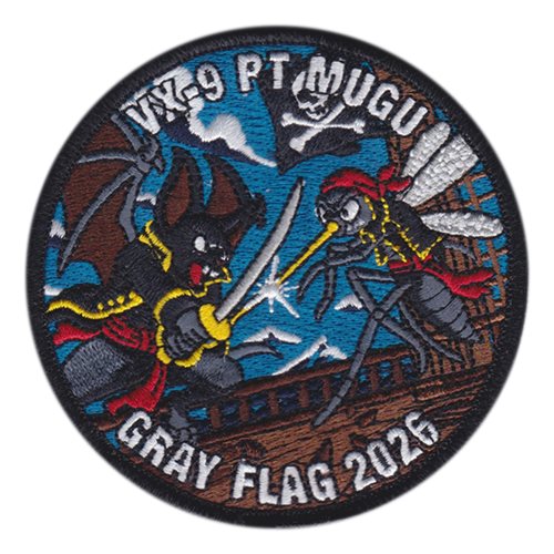 VX-9 Gray Flag 2026 Patch | Air Test and Evaluation Sqn Nine