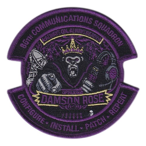 86 CS Damson Rose Patch