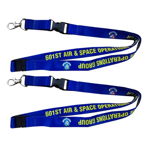 601 AOC Blue Lanyard