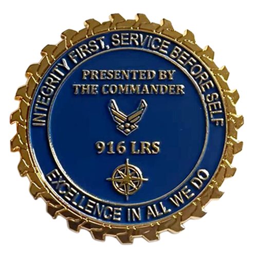 916 LRS Commander Challenge Coin - View 2