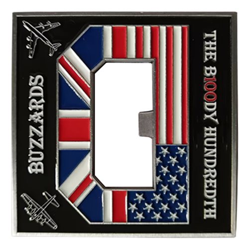 351 ARS The Bloody Hundredth Bottle Opener Challenge Coin - View 2