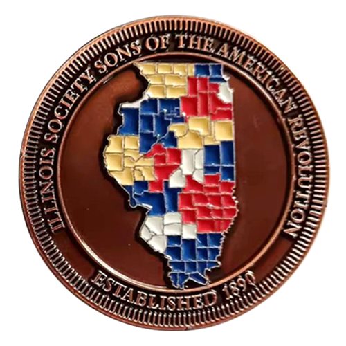 Illinois Society NSSAR Challenge Coin - View 2