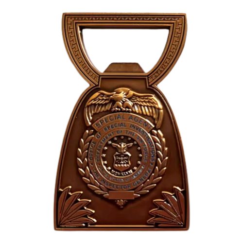 AFOSI DET 602 Bottle Opener Challenge Coin