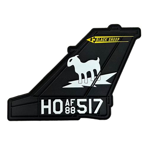 8 AMU F-16 Tail Flash Black Sheep PVC Patch | 8th AMU