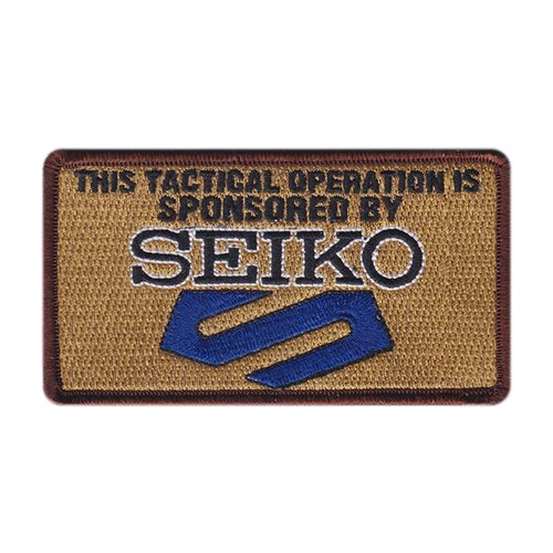 Tactical Operations Sponsored By Seiko Patch