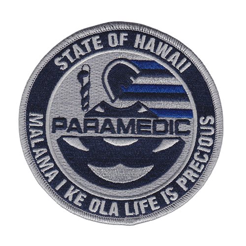 Hawaii Honolulu Paramedic Patch