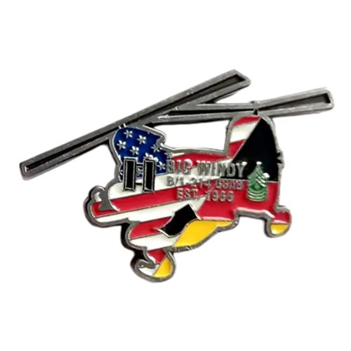B Co 1-214 GSAB Big Windy Command Challenge Coin - View 2