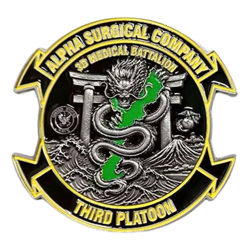 3d Plt, A Surgical Co, 3d Med Bn Dragon Challenge Coin