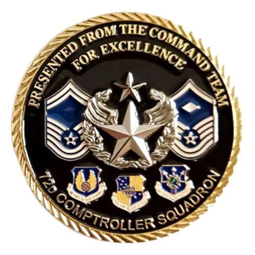 72 CPTS Command Chief Challenge Coin - View 2
