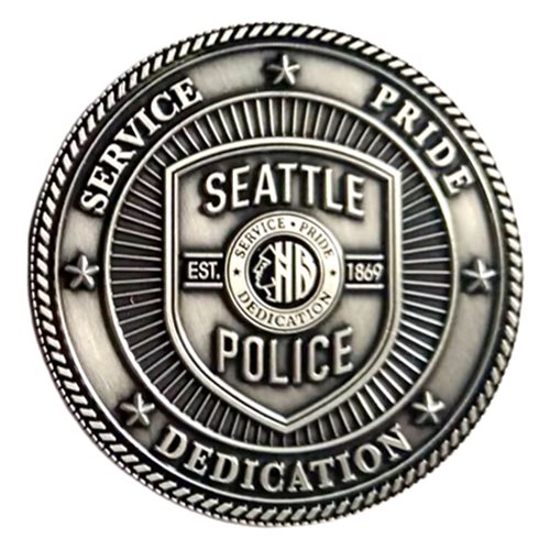 Seattle PD Robbery Unit Challenge Coin - View 2