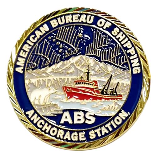 ABS Anchorage Aurora Challenge Coin